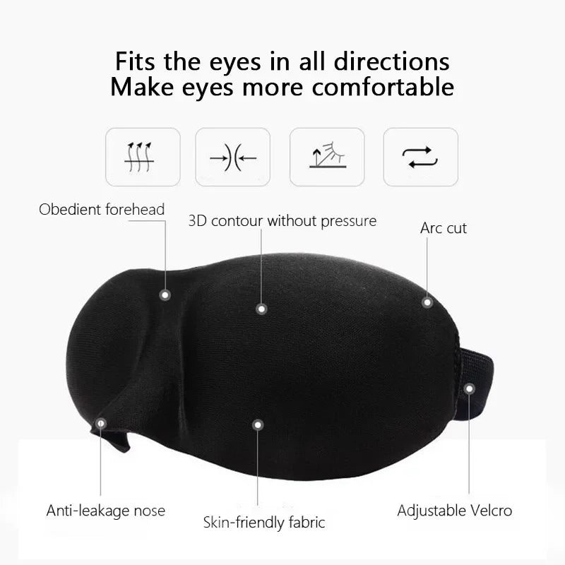 3D Sleep Eye Mask — Total Blackout Comfort Mask