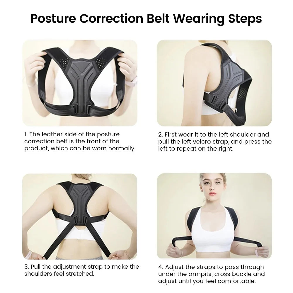 Posture Corrector — Adjustable Back & Shoulder Support