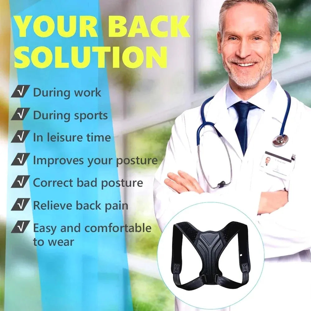 Posture Corrector — Adjustable Back & Shoulder Support