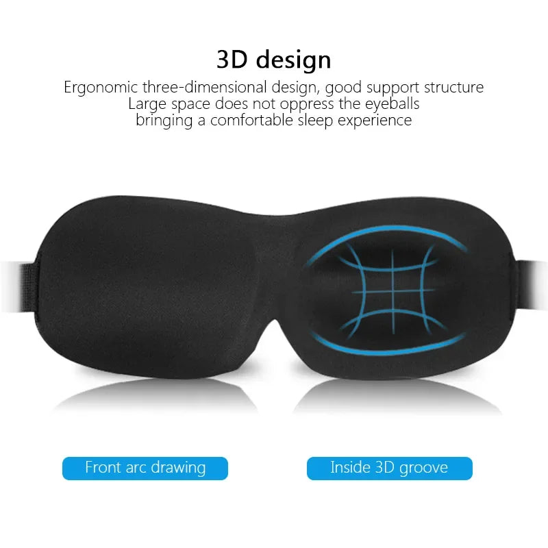 3D Sleep Eye Mask — Total Blackout Comfort Mask