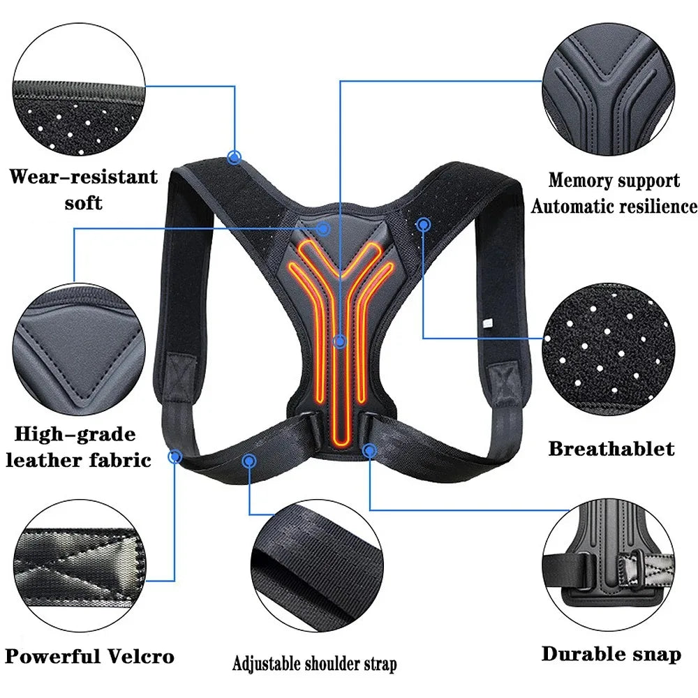 Posture Corrector — Adjustable Back & Shoulder Support