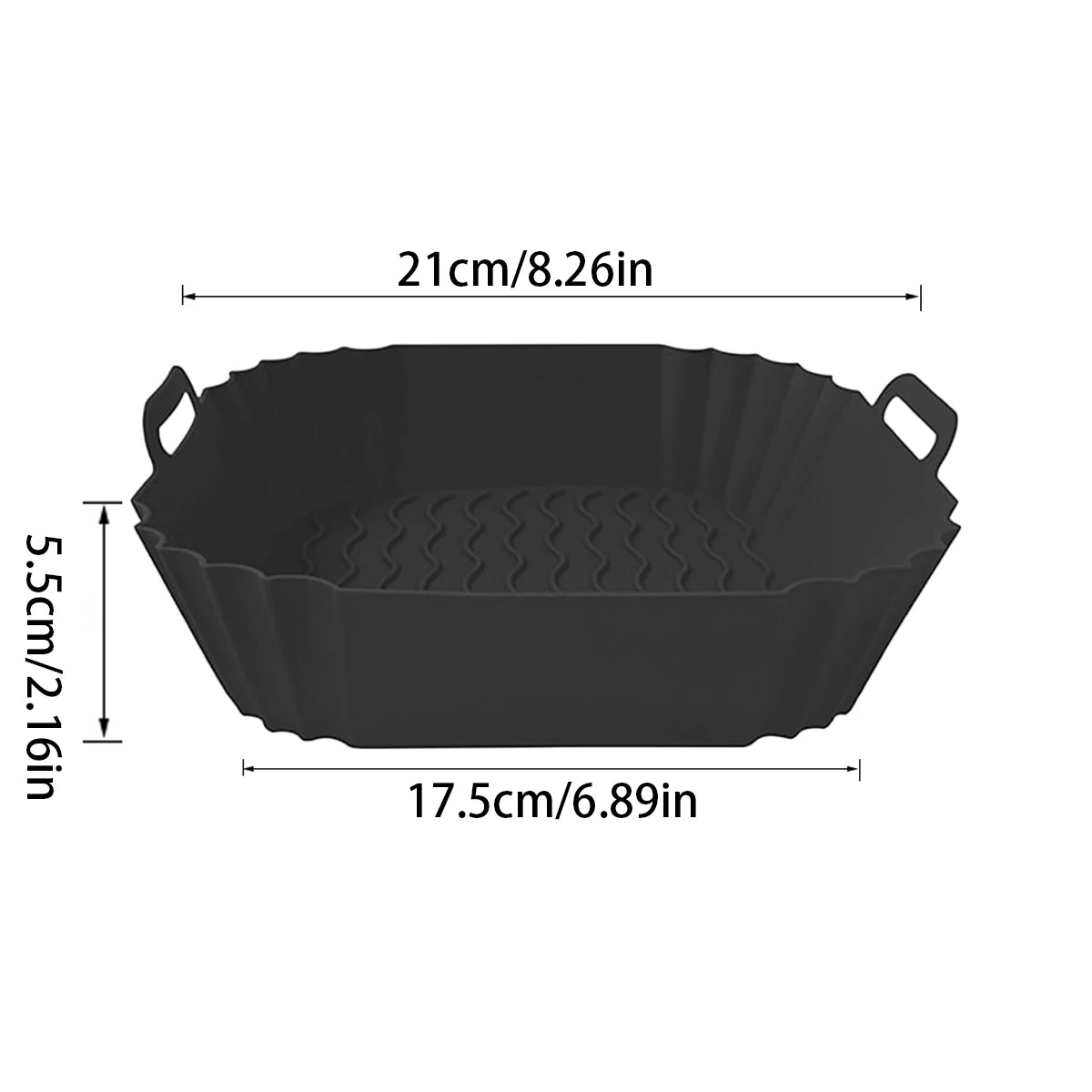 Reusable Silicone Air Fryer Liner — Non-Stick Basket Insert
