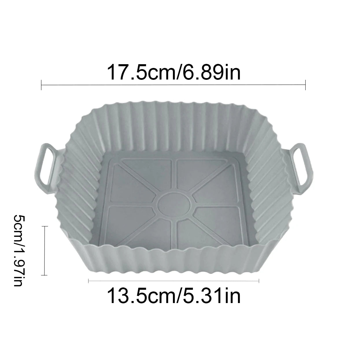 Reusable Silicone Air Fryer Liner — Non-Stick Basket Insert